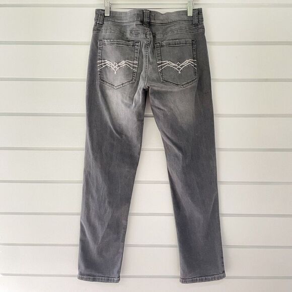 Lee Platinum Label Women's Grey Mid Rise Straight Leg Stretch Jeans Size 10 - Picture 3 of 9